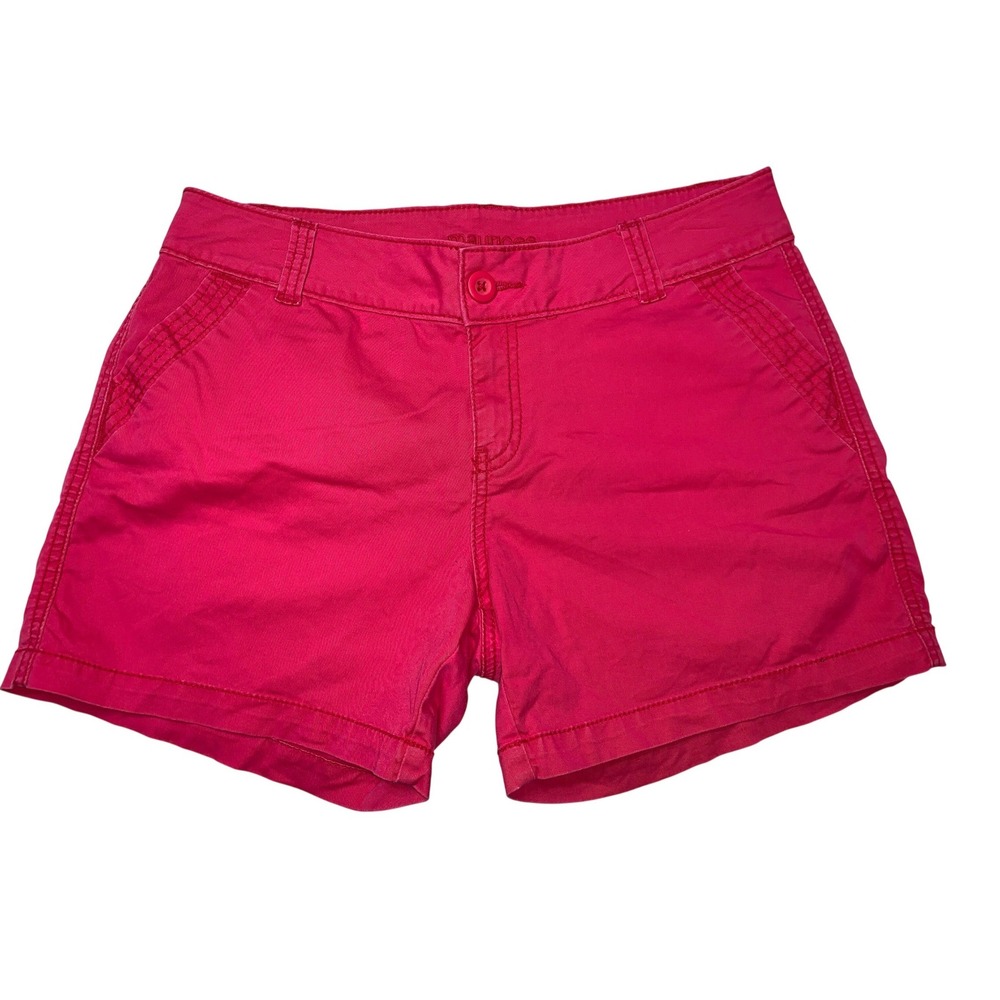 Maurices Womens‎ Pink Cotton Blend Stretch Shorts Size 11 12 Casual Festival